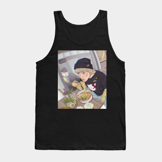 Ramen Boy Tank Top by crisshasart